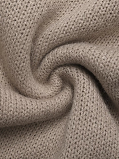 Leopard Heart Back Tie-Front Knit Cardigan