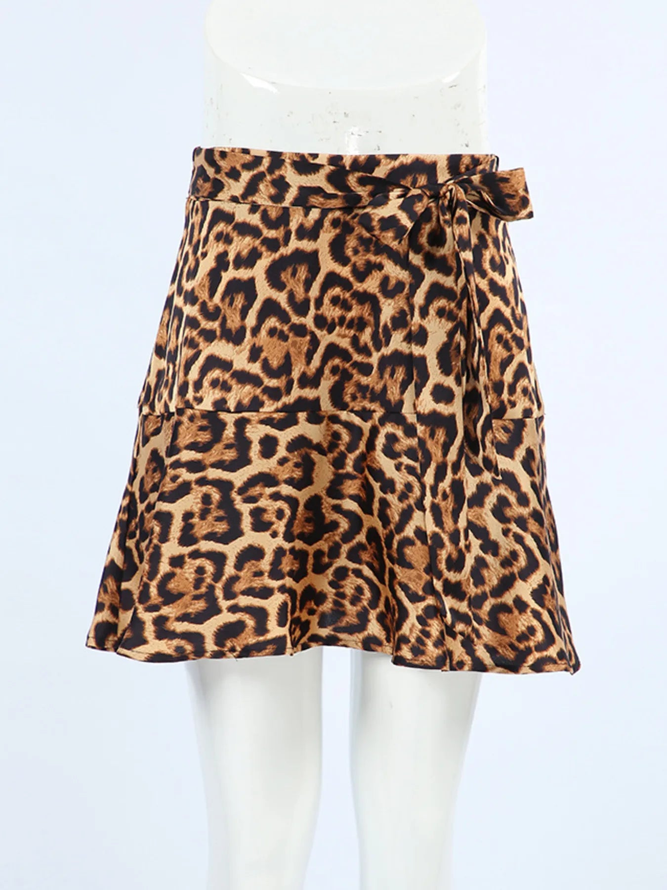 Leopard Print Mini Skirt