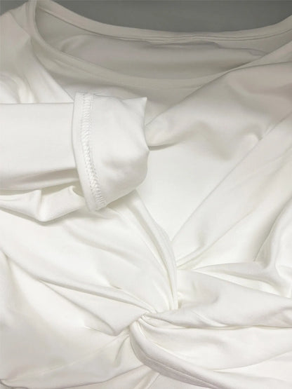 Twist Front Long Sleeve Bodysuit