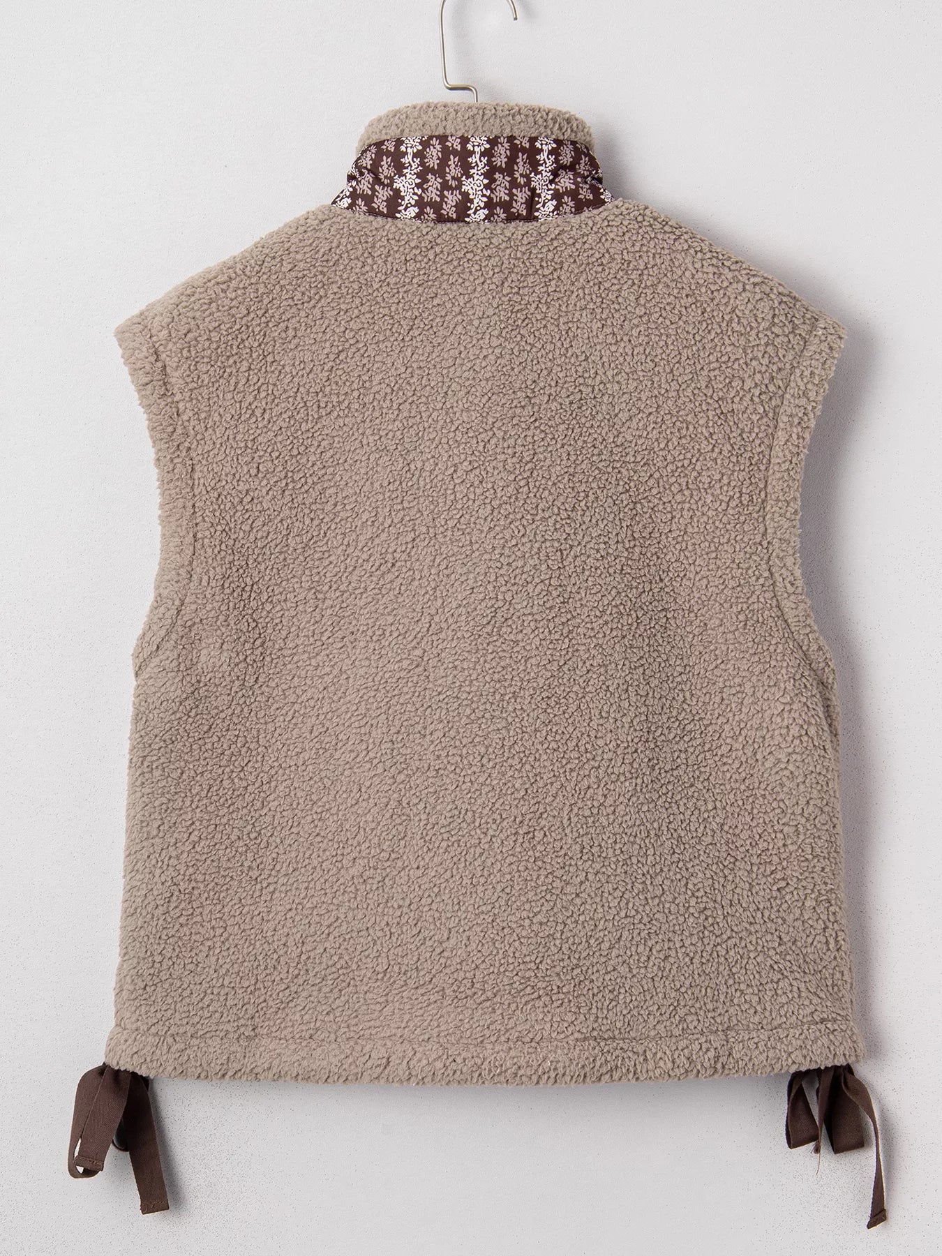 Side Bows Sherpa Fleece Vest