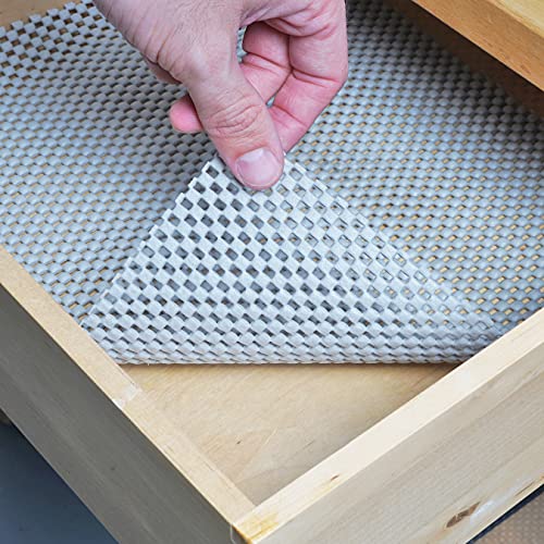 Con-Tact Brand Grip Premium Shelf Liner, Thick and Non-Adhesive Drawer Liner, Multi-Purpose and Easy to Use, 12" x 4', Lagoon, Pack of 1