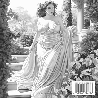 Big Beautiful Women: Plus Size Fashion Illustration Coloring Book