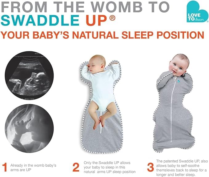Baby Swaddle Sleep Sack Arms Up Newborn 8-13lbs Self-Soothing Swaddle