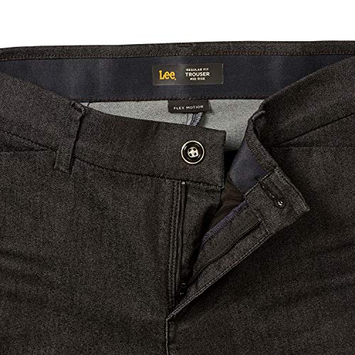 Lee Women's Ultra Lux Comfort with Flex Motion Trouser Pant Black 6 Medium