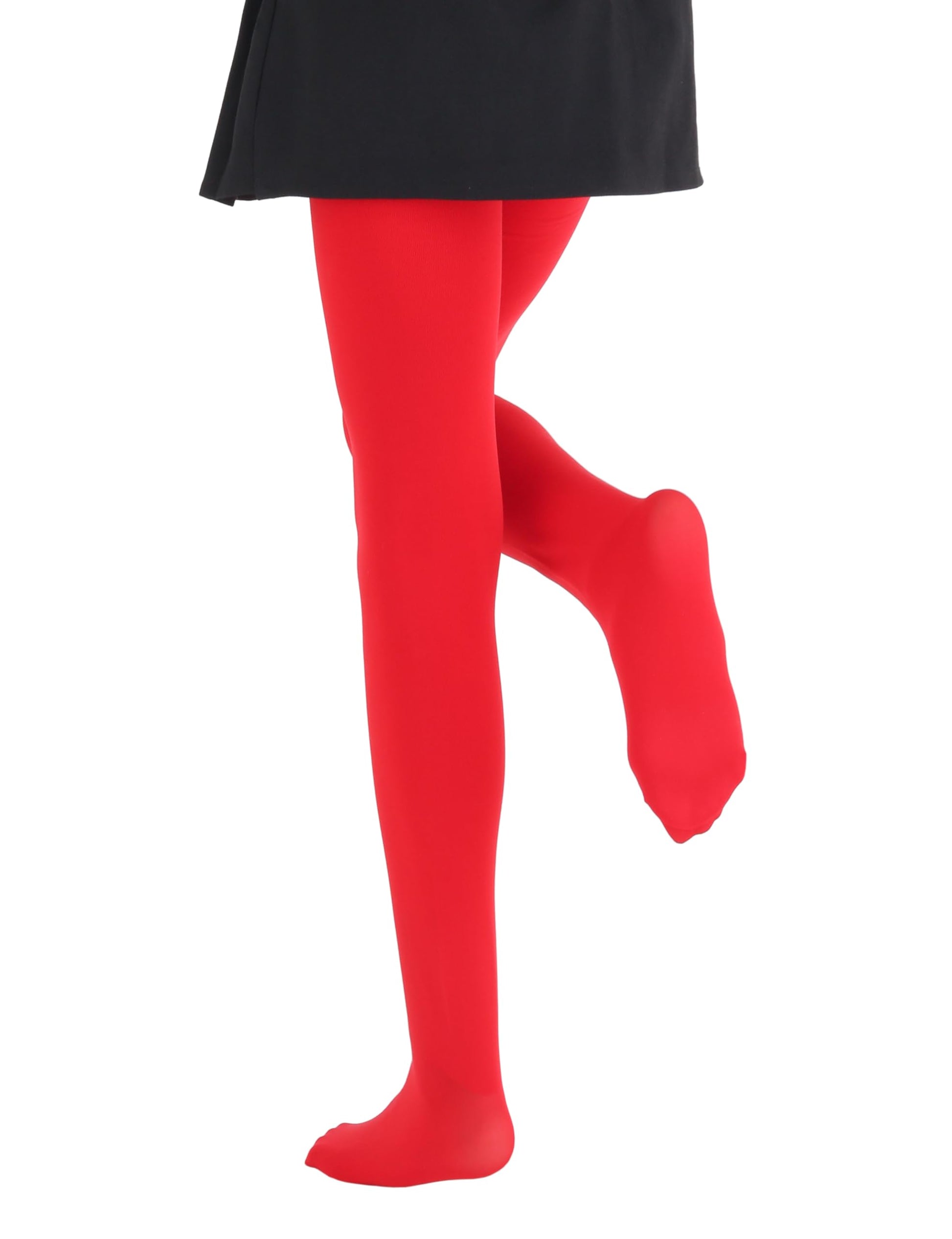 Girls Winter Fleece Lined Tights - Warm Thick Dance Tights for Kids