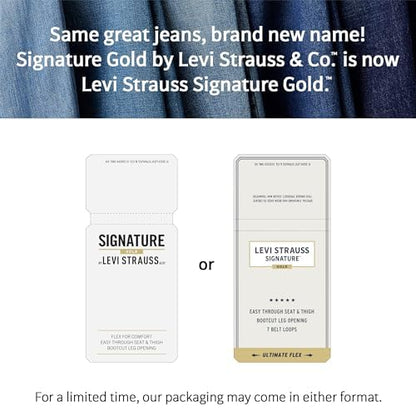 Levi Strauss Signature Gold Women's Curvy Totally Shaping Straight Jeans Mid-Rise Stretch Denim (Available in Plus Size), Jackson Square, 14 Short