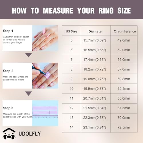 Udolfly Mens Fidget Rings Anxiety Spinner Ring for Men Stress Relief Chain Spin Titanium Ring for Adult Gift for Dad Solid Black 11