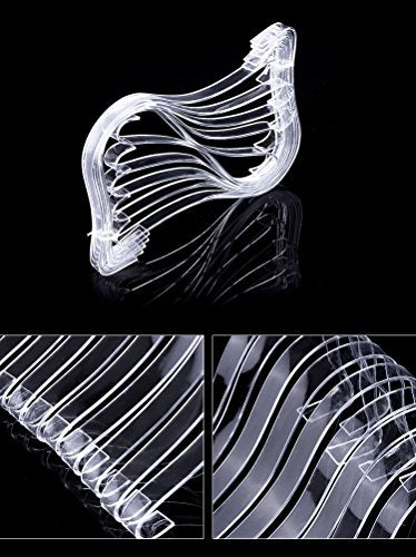 glasstore 5 Pairs Shoe Trees for Women Sandals High Heel Shoes Clear Acrylic Retail Shop Display Stand Plexiglass Shoes Supporter Forms Inserts