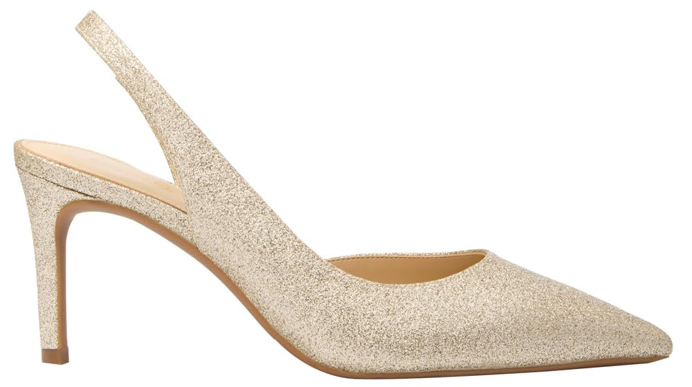 Michael Kors Women's Alina Flex Sling Pump, Pale Gold, 8.5