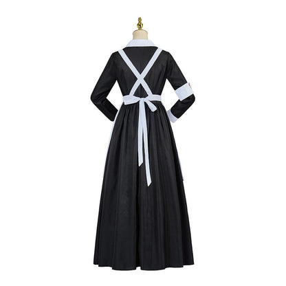 Women's Florence Nightingale Costume - Civil War Nurse Dress with Apron