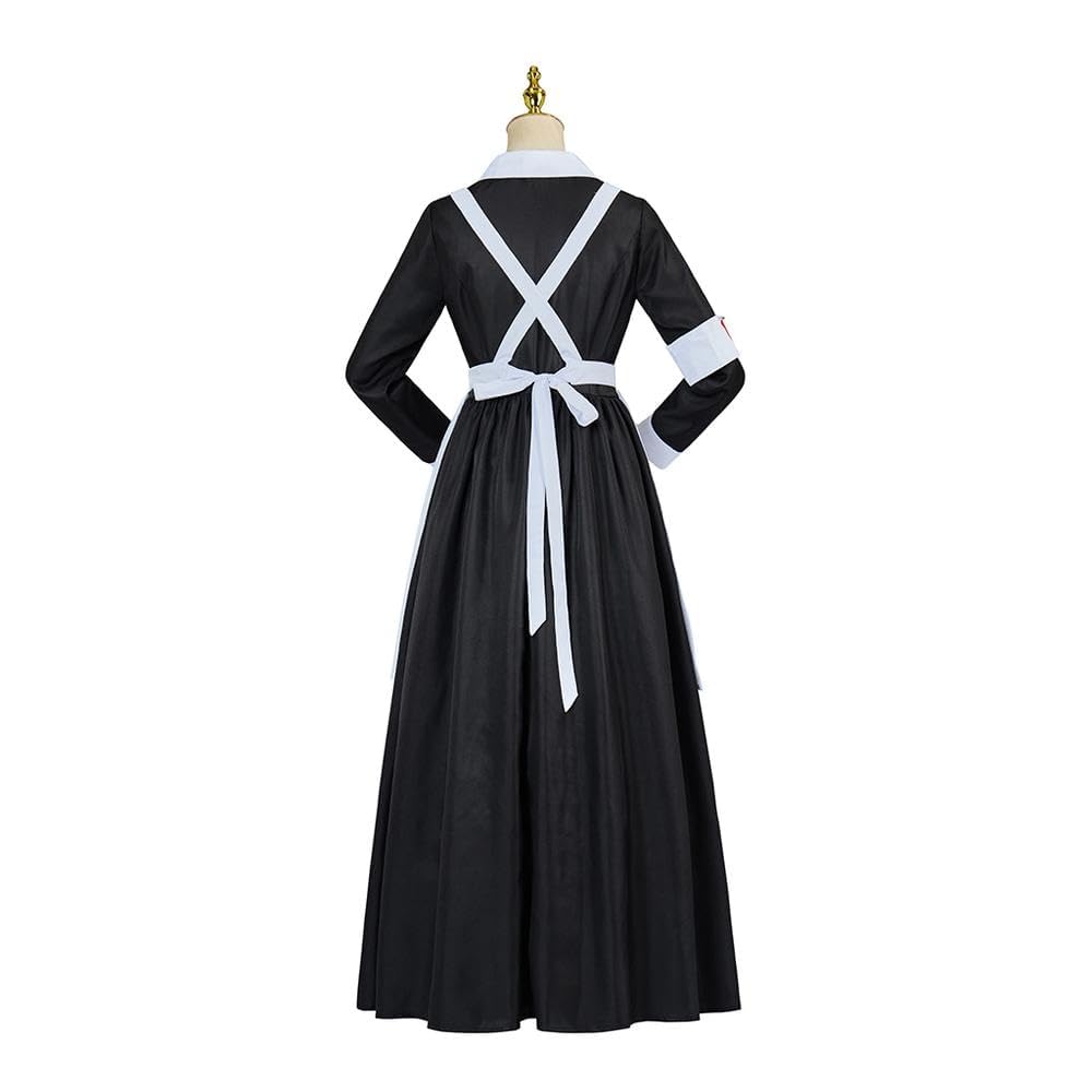 Women's Florence Nightingale Costume - Civil War Nurse Dress with Apron