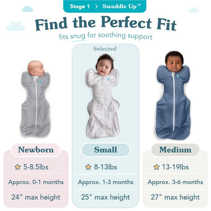 Baby Swaddle Sleep Sack Arms Up Newborn 8-13lbs Self-Soothing Swaddle