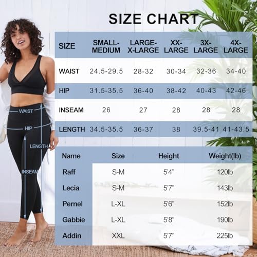 Syrinx 3 Packs Leggings with Pockets for Women, Soft High Waisted Tummy Control Workout Yoga Pants