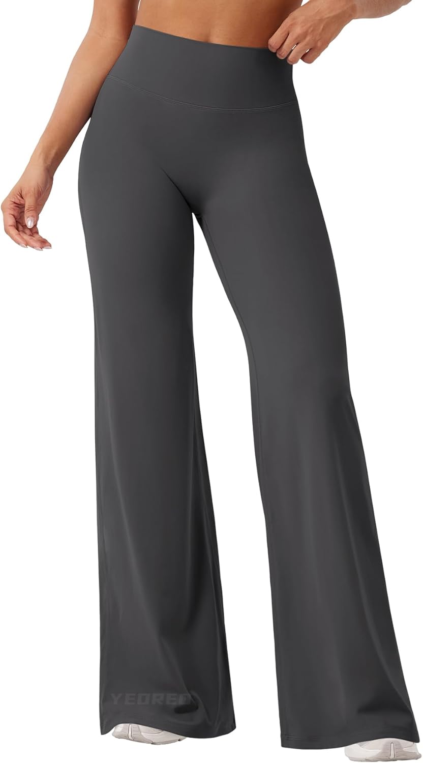 YEOREO Workout Leggings Womens No Front Seam Straight Leggings 29"/ 31.5"/ 33"/ 35" High Waist Buttery Eddiy Gym Yoga Pants