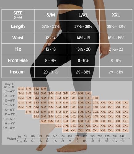 Blisset High Waist Leggings for Women - Opaque, Soft Tummy Control Athletic Pants for Yoga, Running, Workout and Gym