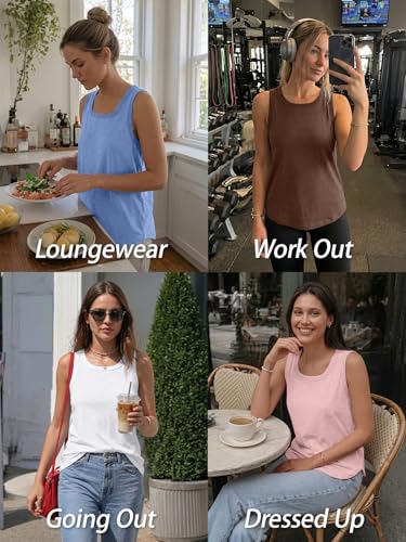 AUTOMET Womens Tank Tops Square Neck Trendy Cute Summer Tops Clothes Outfits 2026 Fashion Black XL