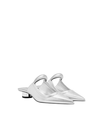 JW PEI Women's Helena Pierced Mules - Silver