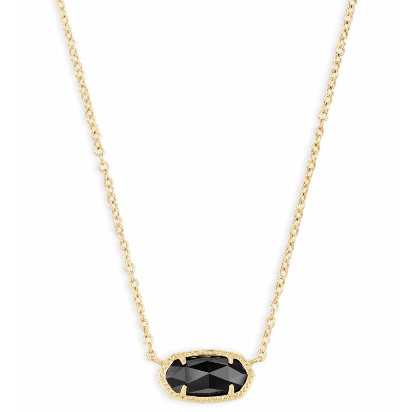 Kendra Scott Elisa Pendant Necklace - 14k Gold Plated Delicate Fashion Jewelry for Women GOLD - BLACK