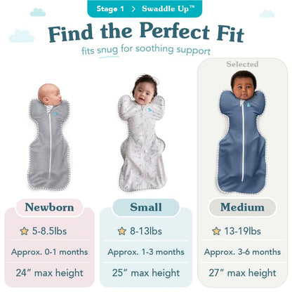 Baby Swaddle Sleep Sack Arms Up Newborn 8-13lbs Self-Soothing Swaddle