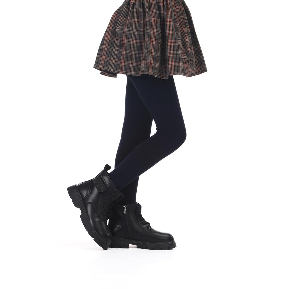 Girls Winter Fleece Lined Tights - Warm Thick Dance Tights for Kids
