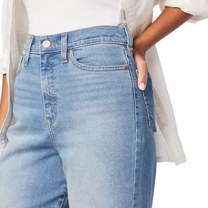 Levi Strauss Signature Gold Women's Heritage High-Rise Loose Straight Jeans Stretch Denim (Also Available in Plus Size), (New) Luna, 12