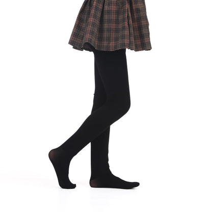 Girls Winter Fleece Lined Tights - Warm Thick Dance Tights for Kids