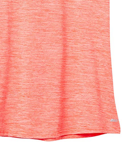 Amazon Essentials Women's Active Quick Dry Tech Stretch Short-Sleeve Crewneck T-Shirt, Pack of 2, Coral Orange Space Dye/Light Blue Space Dye, X-Large