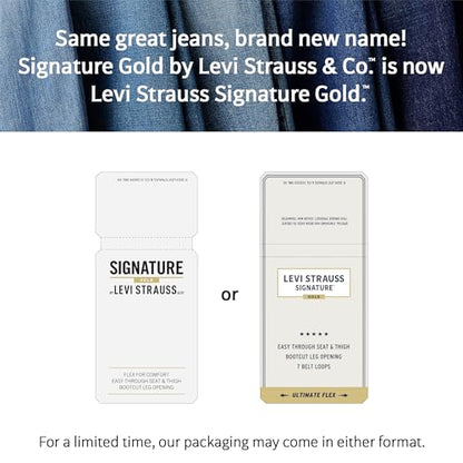 Levi Strauss Signature Gold Women's Modern Straight Jeans Mid-Rise Stretch Denim (Available in Plus Size), Angel Island, 14 Regular