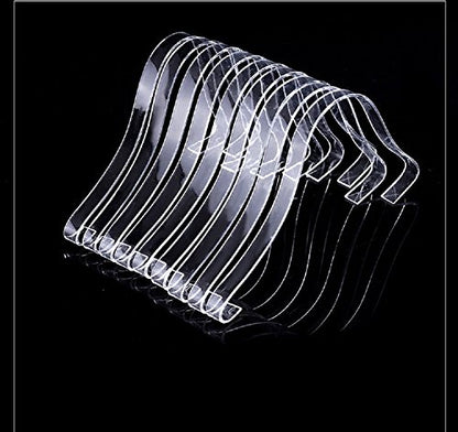 glasstore 5 Pairs Shoe Trees for Women Sandals High Heel Shoes Clear Acrylic Retail Shop Display Stand Plexiglass Shoes Supporter Forms Inserts