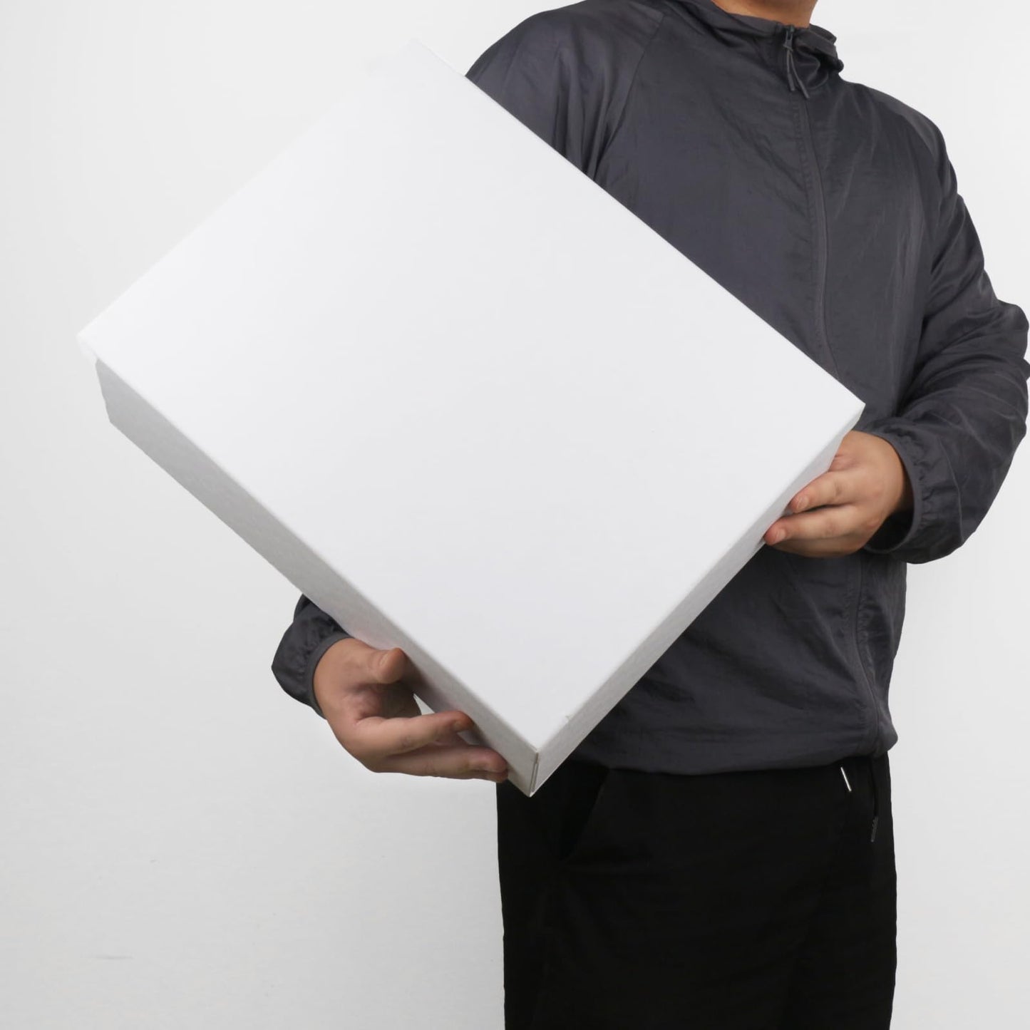 Large Gift Box with Lid 16.5x13x5.5 inches - Includes Card, Ribbons & Filler