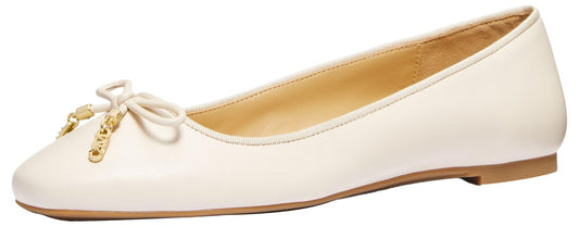 Michael Kors Women's Nori Flex Flat, Light Cream, 10
