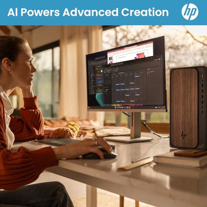 HP OmniDesk(Envy Next Brand) M03 Premium Business Next Gen AI PC Desktop, Intel Core Ultra 7 265, 32GB DDR5 RAM, 2TB SSD, W11P, USB-C, Wi-Fi 6, Wired KB & Mouse, Bundle with ADATA 64GB USB Flash Drive