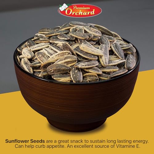 MIXED NUTS Roasted Sunflower Seeds by Premium Orchard - Original Lightly Salted Sunflower Seed In-Shell with Sea Salt Non GMO Gluten Free Snack Vegan KETO Friendly Snacks Low Carb Snack - 3 Bags