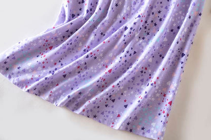 PNAEONG 3 Pack Women's Cotton Nightgown Sleepwear Short Sleeves Shirt Casual Print Sleepdress