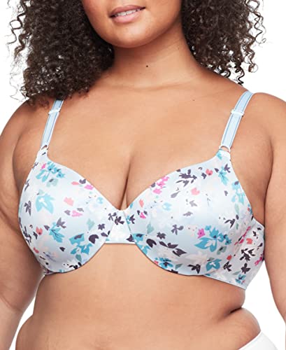 Pink Wear Everywhere Lightly Lined Bra - Warner's Women's Tailored Underwire Bra Cashmere Blue Island Floral