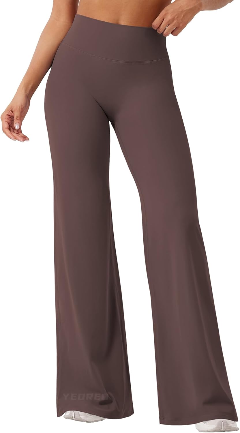YEOREO Workout Leggings Womens No Front Seam Straight Leggings 29"/ 31.5"/ 33"/ 35" High Waist Buttery Eddiy Gym Yoga Pants