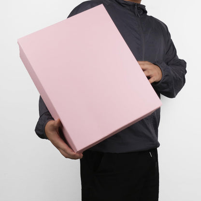 Large Gift Box with Lid 16.5x13x5.5 inches - Includes Card, Ribbons & Filler