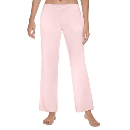 Women's Cotton Pajama Pants - Soft Comfortable Lounge Sleep Bottoms Pink