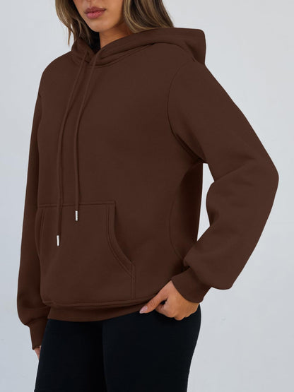 Women's Winter Fleece Sherpa Lined Hoodie - Warm Pullover Sweatshirt