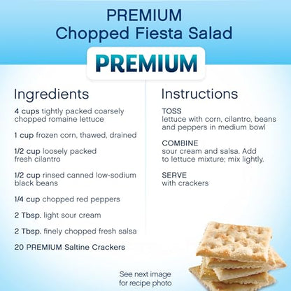 Premium Saltine Crackers, with Whole Grain Wheat, Lunch Snacks, 1.06 lb