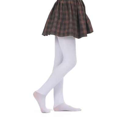 Girls Winter Fleece Lined Tights - Warm Thick Dance Tights for Kids