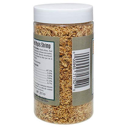 San Francisco Bay Brand Freeze-Dried Mysis Shrimp - Premium Fish Food, Tropical Fish Food, Shrimp Food - Ideal for Freshwater and Saltwater Fish, Cichlids, Angels, Seahorses - 0.88 oz (25g)