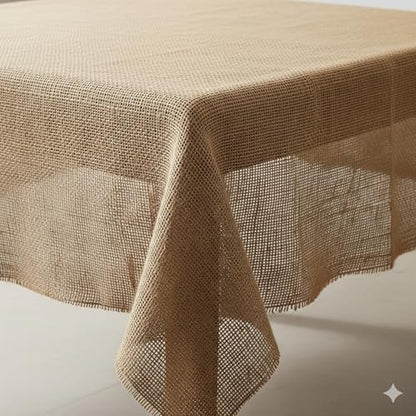 AAYU Brand Premium Burlap Fabric Squares | 40 Inch by 40-inches Square, Finished Edges Table Topper Eco-Friendly,Light Weave Great for Rustic Dining Table Setting 40" X 40"