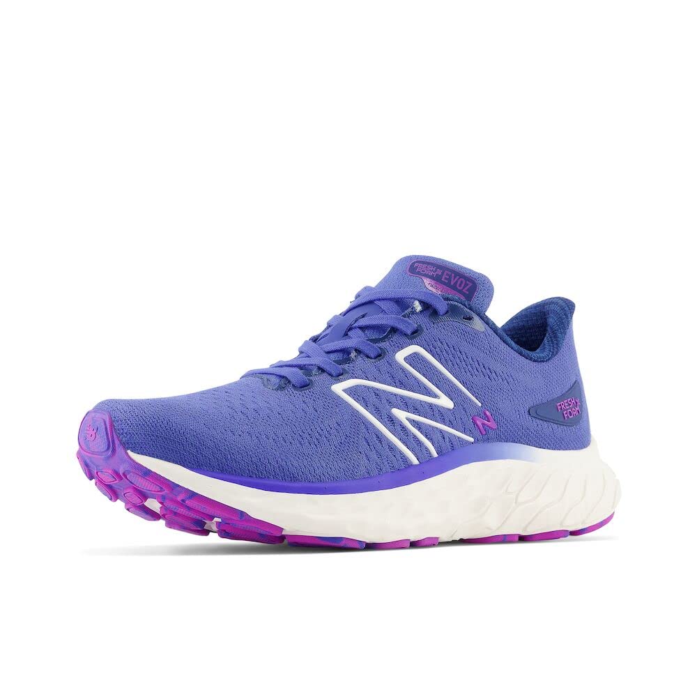 New Balance Women's Fresh Foam X EVOZ V3 Running Shoe, Marine Blue/Night Sky/Cosmic Rose, 5 M