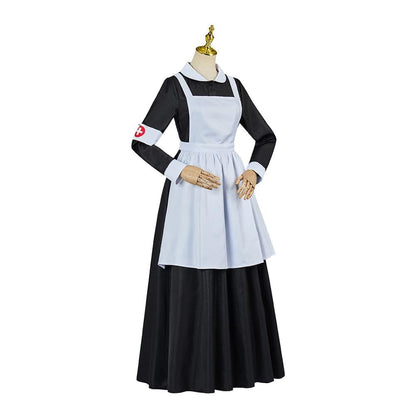 Women's Florence Nightingale Costume - Civil War Nurse Dress with Apron