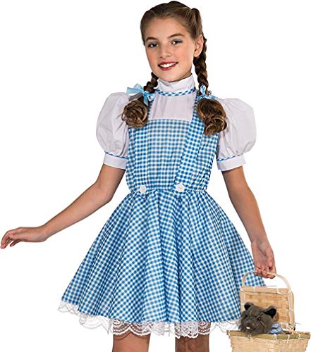 Girls Dorothy Costume Wizard of Oz - Blue Gingham Dress with Hair Bows