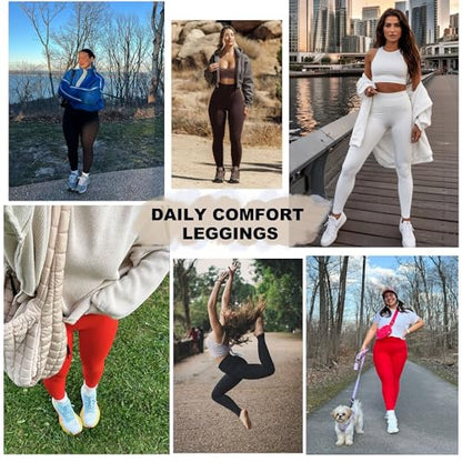Ipletix Leggings for Women, High Waisted Women Leggings Yoga Pants Grey