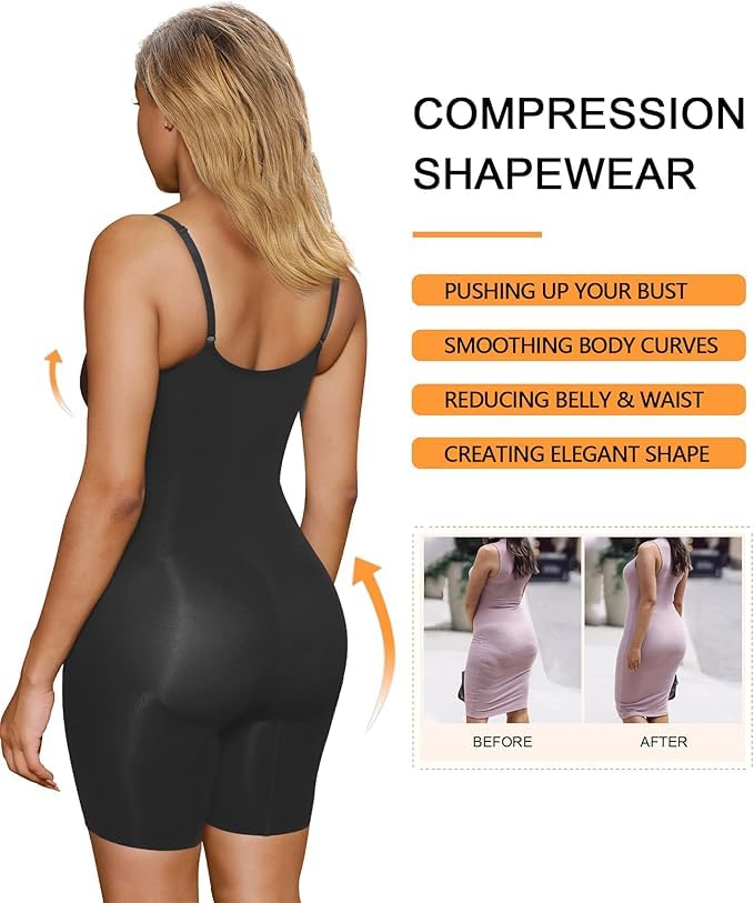 Women's Shapewear Bodysuit Tummy Control Seamless Body Shaper