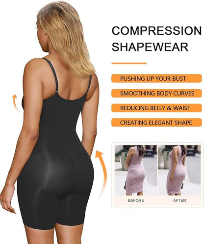 Women's Shapewear Bodysuit Tummy Control Seamless Body Shaper