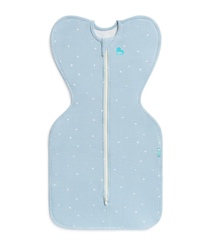 Baby Swaddle Sleep Sack Arms Up Newborn 8-13lbs Self-Soothing Swaddle Twinkle Powder Blue